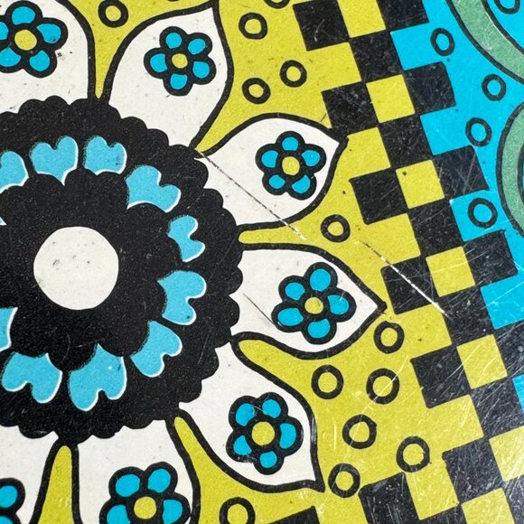 Vintage Metal Retro Rolling Tray - Groovy Herb Tray - Picture 8 of 8